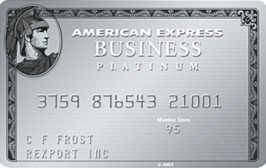 アメリカン・エキスプレス・ビジネス・プラチナ・カードの券面デザイン