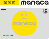 記名式manacaのカードフェイス